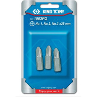 Набір біт KING TONY 1/4" 3 шт. (1025P SERIES) (1003PQ)