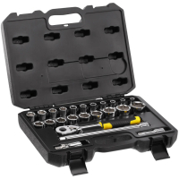Набір торцевих головок Stanley Expert 1/2", 24 шт, шестигранних, з тріскачкою (STMT82830-1)