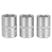 Набір торцевих головок Stanley торцевих 1/4" Maxi Drive, із шестигранним профілем, 3 шт: 11, 12, 13 мм. (FMMT17092-0)