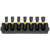 Набор бит DeWALT в касете для Tough Case, FlexTorq, L=25 мм, H3, H4-3 шт, H5-2 шт, H6 (DT70806)