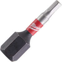 Набор бит Milwaukee SHOCKWAVE Hex2.5, 25мм, 2шт (4932430893)