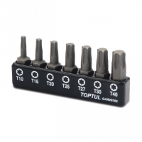 Набор бит Toptul TORX 1/4" 7ед. (T10-T40) (GAAV0702)