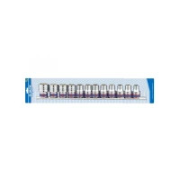 Набор торцевых головок KING TONY 1/2", шестигранных, 10-24 мм, 12 шт. (4312MR8)