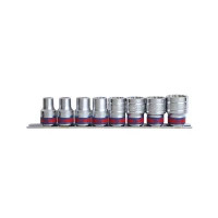 Набор торцевых головок KING TONY 1/2", шестигранных, 3/8"-7/8", 8 шт. (4510SR)