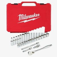 Набор торцевых головок Milwaukee метрических 3/8" с трещоткой, (32шт) (4932464945)