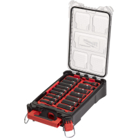 Набор торцевых головок Milwaukee ударных 1/2" SHOCKWAVE 16 шт. с органайзером PACKOUT (4932480943)