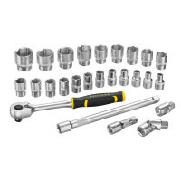 Набор торцевых головок Stanley FatMax Maxi Drive торцевых 1/2", шестигранных, 26 шт., кейс (FMMT98103-1)