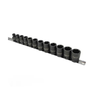 Набор торцевых головок Toptul ударных на планке 1/2" 12 шт. 8-22мм (GAAQ1612M)