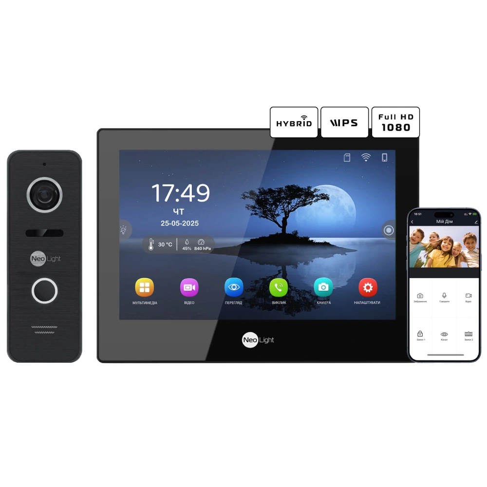 Neolight ALPHA Hybrid Black + PRIME FHD Black с уголком