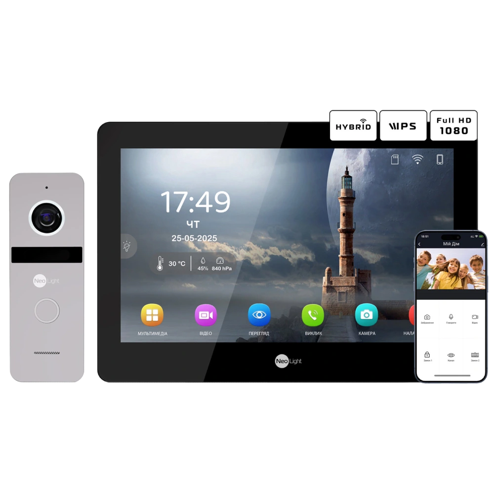 Neolight MEZZO Hybrid Black + SOLO FHD Silver