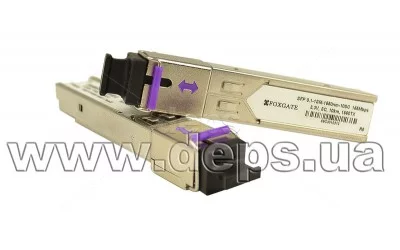Одноволоконні SFP 100Mbps WDM модулі FoxGate SFP 0.1-1SM-1550nm-20LC