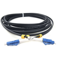 Оптический патчкорд LC/UPC-LC/UPC, Multimode (50/125, OM3), LSZH, Duplex, Black, 5m Eserver (ES-LC-LC/UPC-5-MM-D)