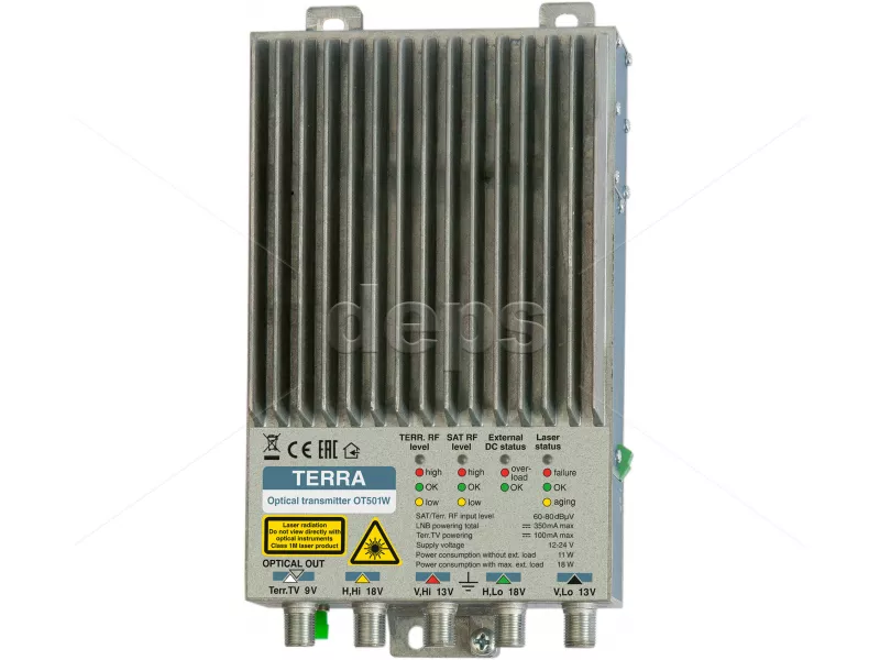 Оптический передатчик 4 ПЧ СТВ TERRA OT501W 6F31 & 6F55