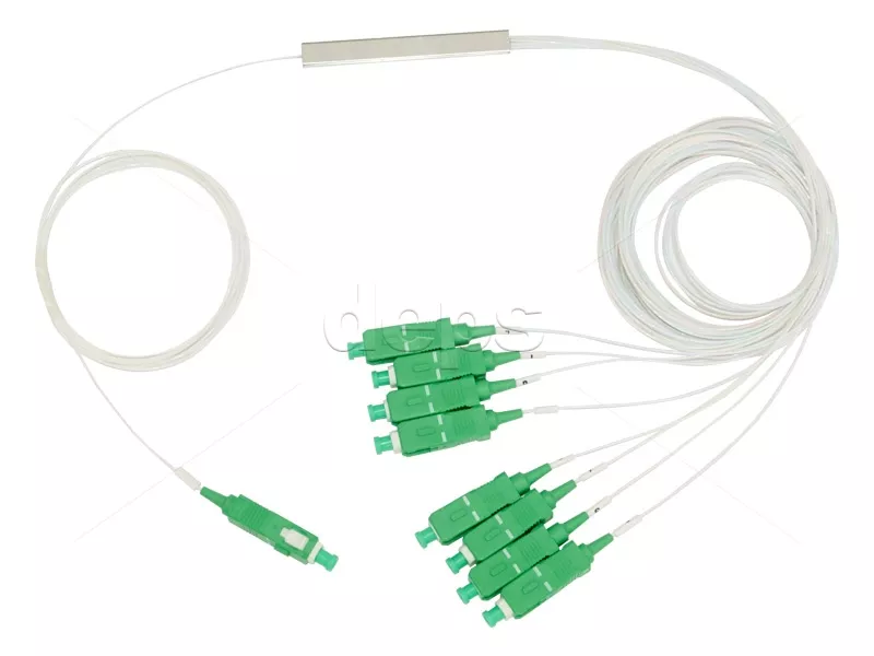 Оптичні дільники PLC (Planar Lightwave Circuit) 1×8 Coupler PLC-1x8-split-0-SC/APC-0.9mm-0,5m
