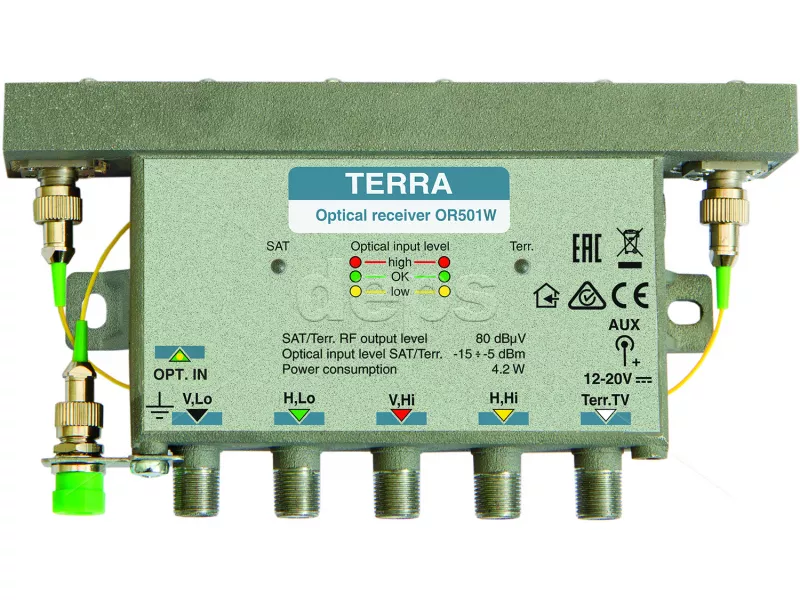 Оптичний приймач 4 ПЧ СТБ TERRA OR501W