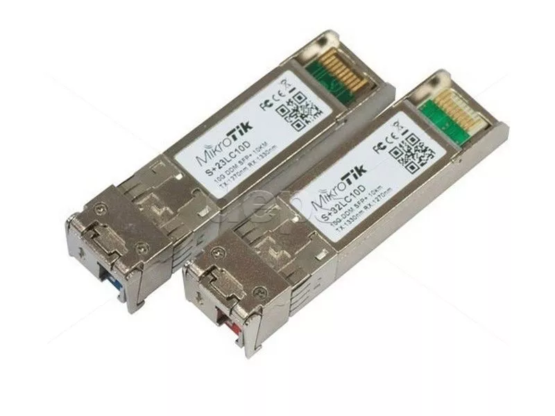 Пара SFP+ модулів MikroTik S+2332LC10D