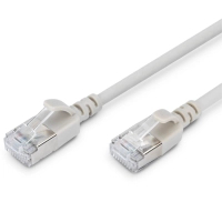 Патч-корд 0.3м, FTP, cat.6A, Sliim, AWG 32/7, Cu, LSZH, grey Digitus (DK-1632-A-003S)