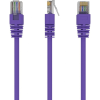 Патч-корд 0.5м, UTP, cat.5e, CCA, violet Cablexpert (PP12-0.5M/V)