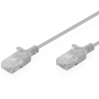 Патч-корд 0.5м, UTP, cat.6, Sliim, AWG 32/7, Cu, LSZH, grey Digitus (DK-1618-005S)