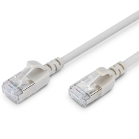 Патч-корд 1.5м, FTP, cat.6A, Sliim, AWG 32/7, Cu, LSZH, grey Digitus (DK-1632-A-015S)