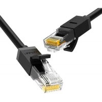 Патч-корд 1.5м, U/UTP Cat 6 CCA Lan Cable NW102 Black Ugreen (60545)