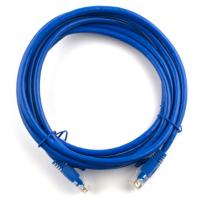 Патч-корд 15м, RJ-45, Cat.5e, CU, медь, синий Ritar (PCR-CU/15Be / 04299)