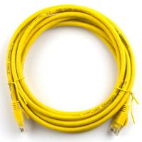 Патч-корд 1м, RJ-45, Cat.5e, CU, медь, желтый Ritar (PCR-CU/1Yw / 03032)