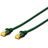 Патч-корд 3м, SFTP, cat.6A, AWG 26/7, Cu, LSZH, green Digitus (DK-1644-A-030/G)