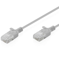 Патч-корд 3м, UTP, cat.6, Sliim, AWG 32/7, Cu, LSZH, grey Digitus (DK-1618-030S)