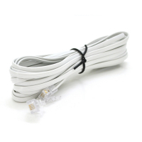 Патч-корд телефонный 2м RJ11 (6P4C) Voltronic (PC-2,0W)