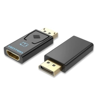 Перехідник DisplayPort M to HDMI F 4K30Hz black Vention (HBMB0)
