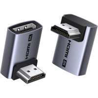Перехідник HDMI M to HDMI F 8K60Hz 48Gbps 90° corner black Ugreen (85632)