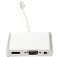 Перехідник Lightning (M) to HDMI, VGA, 3.5mм (F) PowerPlant (CA911929)