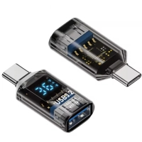 Перехідник OTG USB 3.2 AF to USB-C M 10Gbps QC 36W with display XoKo (AC-322UTC)