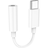 Перехідник USB-C to 3.5mm F LS35 white HOCO (6931474790767)