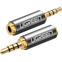 Переходник 2.5mm M to 3.5mm F adapter black Ugreen (20501)
