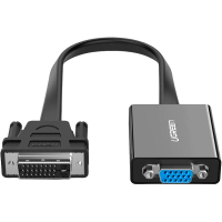 Переходник DVI 24+1 M to VGA F active black Ugreen (40259)