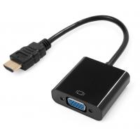 Переходник HDMI M to VGA F 0.15m 1080p black Vinga (VCPAHDMIM2VGAFBK)