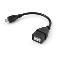 Переходник OTG USB 2.0 AF to Micro 5P 0.15m Vinga (VCPDCOTGMBK)
