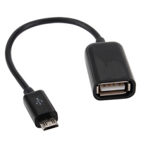 Переходник OTG USB 2.0 AF to Micro 5P 0.16m Lapara (LA-UAFM-OTG black)