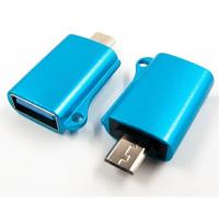 Переходник OTG USB 2.0 AF to Micro 5P blue Dengos (ADP-020)