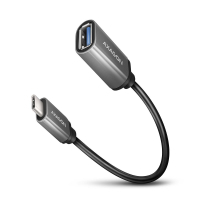 Переходник OTG USB 3.0 AF to USB-C 0.2m gray AXAGON (RUCM-AFAC)