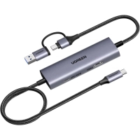 Переходник Ugreen CM725 USB-C/USB-A to Video Capture Card 1080P gray (65856)