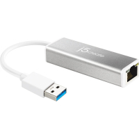 Переходник USB 3.0 AM to RJ45 Ethernet 1000Mbps black J5create (JUE130-N)