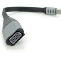 Переходник USB-C M to VGA F 0.18m black-gray Voltronic (YT-Type-C(M)/VGA(F)-18cm/27031)
