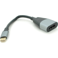 Переходник USB-C to HDMI F 0.18m black-gray Voltronic (YT-Type-C(M)/HDMI(F)-18cm)
