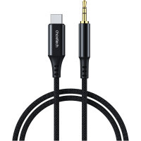 Переходник USB-C to jack 3.5mm stereo audio (CDLA) 2.0m Choetech (AUX008-BK)