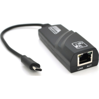 Переходник USB-C to RJ45 1000Mbps black Voltronic (Type-C- Rj-45.G/25849)