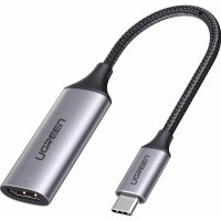 Переходник USB2.0 Type C to HDMI V2.0 4K60Hz 10cm CM297 gray Ugreen (70444)