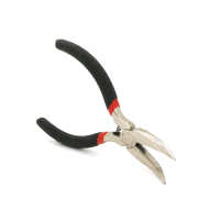 Плоскогубцы Voltronic круглогубцы изогнутые, черные ручки, 125х25мм, 89 гр (YT-Red125x25)